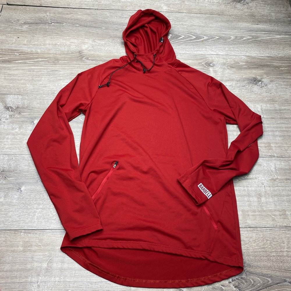 Barbell Apparel Hoodie Men S‎ Polyester Spandex Athletic Gym Training Pullover